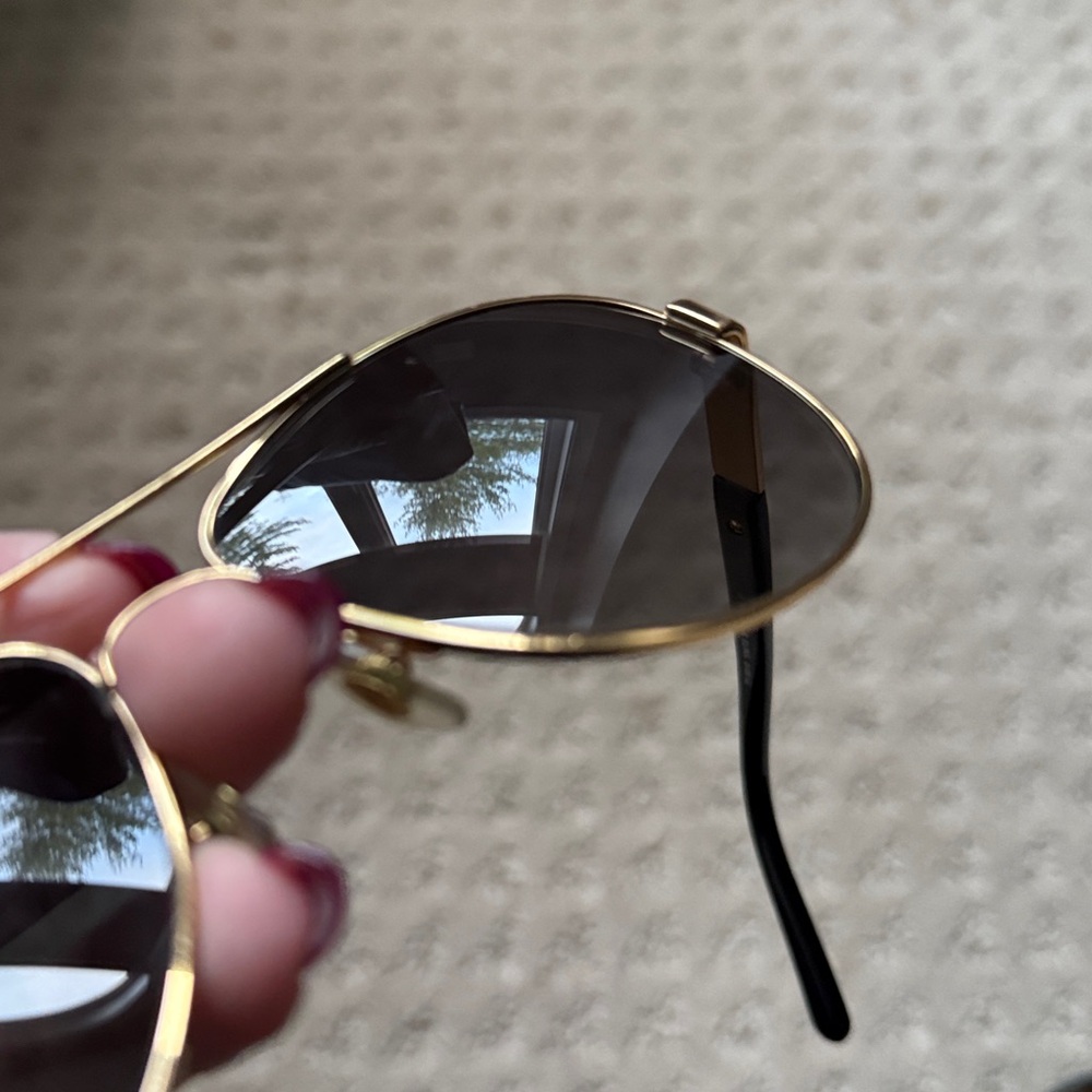 Tory Burch Gold and Black Sunglasses - Picture 6 of 9